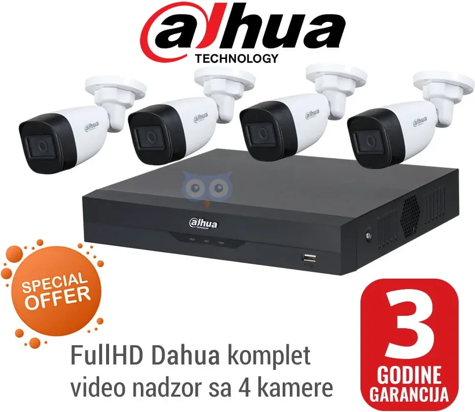 Dahua komplet video nadzor sa 4 bullet kamere